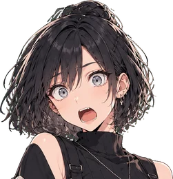 おどろいた顔